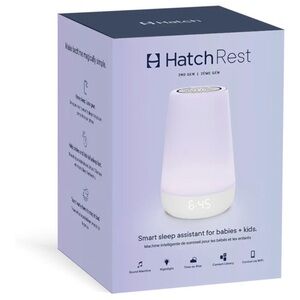 Hatch White Smart Sleep Assistant - White/Gray Accents